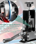 Slick Two Way Copper Wire Stripping Machine Using Manual Hand Crank Or Drill Power, detailed view of internal mechanism and lever.