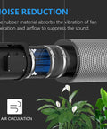 8 Inch Dust Collection Fittings Rubber Noise Reduction Clamp For 8 Inch PVC Pipe HVAC Inline Duct Fans And Carbon Filters