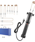 Heavy Duty 1100W Induction Heater Handheld Nut Buster with eight coils, power cable, and case for removing rusted bolts.
