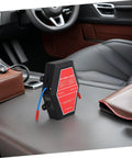 Hella Compact Self Activating Automotive Fire Extinguisher Straight Up Rapid Flame Suppressant Aerosol Emergency Kit For Car Truck Boat Engine Garage Safety on car console.