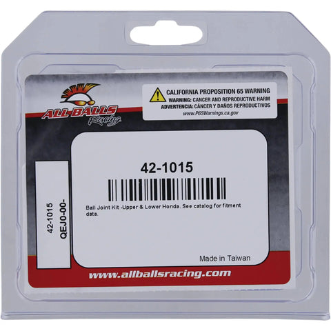 Beefed-Up Ball Joint Kit for Honda ATV TRX500FA TRX420 FE 1998-2023, OEM Replacement, 100% New Aftermarket Parts, Engineered and Tested for Reliability, Easy Install, Durable Performance. Packaged ball joint kit 42-1015 in clamshell