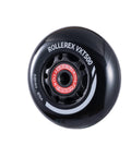 Close-up of Kids Inline Skate Wheels 68mm 85A 2 Pack with Bearings Spacers and Washers for Roller Blades and RipStik Caster Board