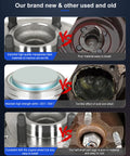 Comparison of new and used front 6 lug wheel hub bearing assembly with ABS for Chevy GMC Cadillac