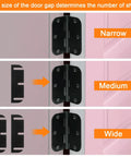 30 Piece Stainless Steel Door Hinge Shims Kit With Coated Finish for gap filler and alignment fix on interior doors