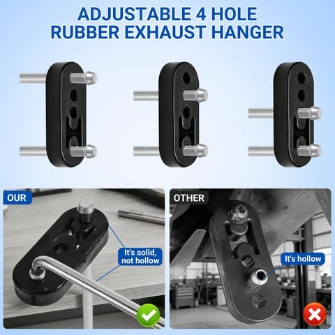 Heavy Duty Exhaust Hanger Kit With Removal Tool For Cars Trucks And SUVs 17 Piece Universal Rubber Muffler Hanger Replacement
