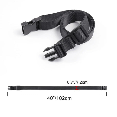 Quick Release Nylon Utility Straps For Trail Ready Hiking And Travel Go To Backpack Accessory Bag Straps Adjustable 0.75 Inch Wide