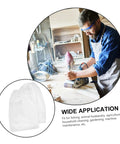 Heavy Duty Canvas Sandblasting Arm Sleeves For Mechanics And Shop Rats Tough As Nails Protective forearm guards shown in workshop.