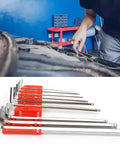 High Grade Chrome Vanadium Metric Hex Key Set Wrench Tool Kit With Case Sizes 1.5mm To 10.0mm, mechanic using Allen keys