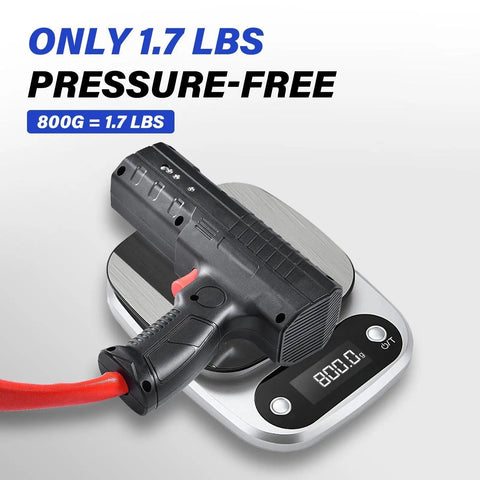 Straight Up 1800W Magnetic Induction Heater With Split Body For Fast Rusted Bolt Knockout and Bearing Loosening Includes 12 Heating Coils on a scale.