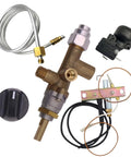 Universal Replacement Parts Kit For Propane Space Heaters And Fire Pits Pilot Burner Assembly Valve and Components