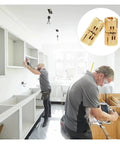 Stainless Steel Self Closing Reversible Door Hinge Two Pack Hidden Rotation Pivot Hinge for Cabinets installation