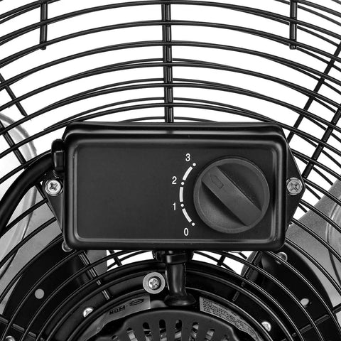 Speed control on 20-Inch Floor Fan And Wall Mount Air Mover For Home, Garage, And Job Site Use With High Velocity Airflow