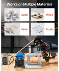 Badass 1500W Two Horsepower Belt Sander Grinder With Slick Variable Speed Dial And Versatile Three In One Setup For Metalworking And Knife Making Includes Tough Sanding Belts Plus Sturdy Tool Rest For Knockout Shop Builds showing metal, wood, resin, and acrylic materials.