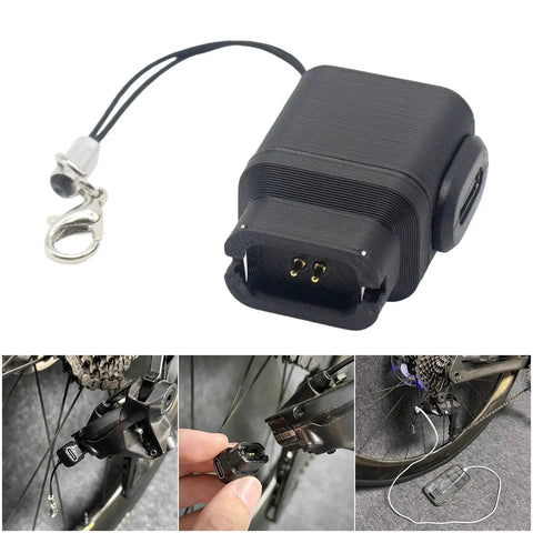 Type C Battery With Lanyard For 12 Speed E Bike Replacement Adapter For 8150 8170 9250 9270, shown with detachable lanyard