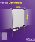 6ft High No Dig Privacy Gate Kit 4ft Wide White Vinyl Fence Gate With Hardware Included For Yard And Garden dimensions.