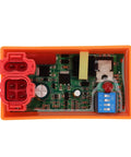 Front view of 6 Pin DC CDI Box Replacement for GY6 Engines 50cc to 250cc with visible circuit board and connectors.