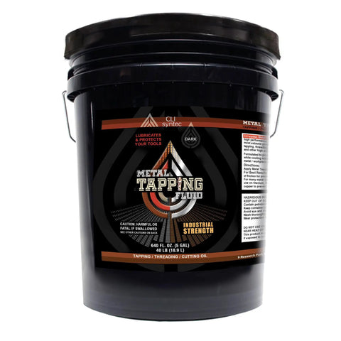 Industrial Strength Metal Tapping Fluid And Cutting Oil For Drilling And Threading Pro Grade High Performance Lubricant bucket front view