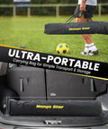 Portable soccer goal carry bag, 45 inches, for 12x6 Ft Portable Soccer Goal For Backyard Use Fast Setup Collapsible Metal Base Rust Proof Frame Ideal For Indoor Outdoor Practice And Training Includes Carry Bag.