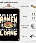 Funny Ramen Vintage Metal Sign 8x12 Inches Tin Wall Art For Home Office Garage Decor Durable Aluminum Poster That Pops In Any Kitchen Bar Or Man Cave Easy Mount