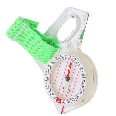 Thumb Orienteering Compass With Luminous Glow For Easy One Hand Navigation, Shockproof Durability, Quick Needle Lock, Carry Loop