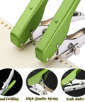 Heavy Duty Single Hole Punch Handheld Paper Punch For Cards Tags Scrapbooks And Crafts Five Sixteenth Inch Eight Millimeter Hole Size, Ergonomic Zinc Alloy Puncher, Pro Grade Labor Saver
