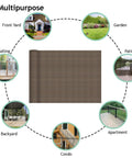 8x50 Sun Shade Fabric Roll UV Blocking Shade Cloth for Outdoor Patio Backyard Garden; shown in multipurpose setup with various uses.