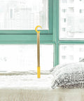 0.4m Adjustable Window Catch Pole Tool for high windows next to a window frame, ergonomic grip, aluminum shaft, home use.
