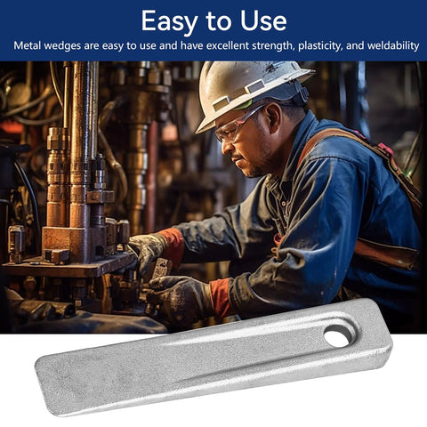 Side view of a 5-inch steel setup wedge for welding and setting up work on planers, shapers, milling machines.