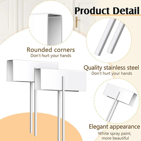 Two Piece Bifold Door Lock Kit For Kid Safe Closets And Pantries Double Door Childproof Lock For Folding Doors Stainless Steel