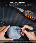 Heavy Duty Corded Rotary Tool With 200watt Motor And 8000 To 40000 Rpm Variable Speed Flex Shaft Digital Display engraving on stone