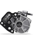 AULINK brake vacuum pump, front view, OE replacement with silver aluminum housing and black mounting plate.