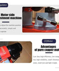 Motor side adjustment mechanism on Pro Shop Saw Blade Sharpener And Precision Gear Grinder With Water Cooled Electric Angle Mill Rig.