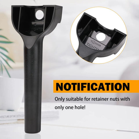 Wet Blade Assembly With Wrench And Drive Socket Tool Kit part showing plastic material and hole suitable for retainer nuts