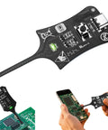Inductance Tester Type C For Circuit Boards And Motherboards, USB C Inductor Detector, Coil Tester in use on phone and PCB