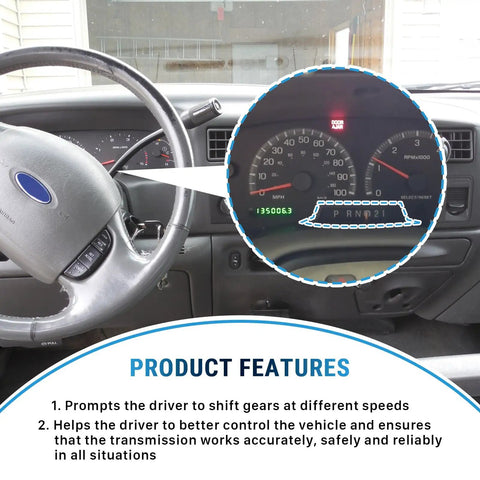 Gear Shift Indicator Assembly For Ford F-250 1999 2000 2001 2002 2003 Replace Worn Indicator Cable Clip XL3Z-7A110-AA