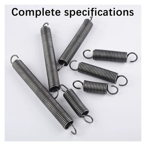 Heavy Duty Open Hook S Tension Spring Pullback Coil Wire For Industrial Gear And Machine Repair Uses Rust Resistant High Grade Steel Strong Extension Springs 1mm X 260mm One Piece Deal, various spring sizes.