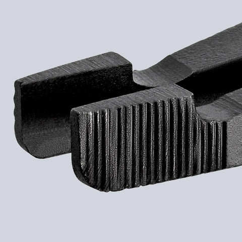 Close-up of Special Circlip Pliers For Horseshoe Shaped Retaining Rings No Grip Holes Shaft Retaining Devices With Opening Spring