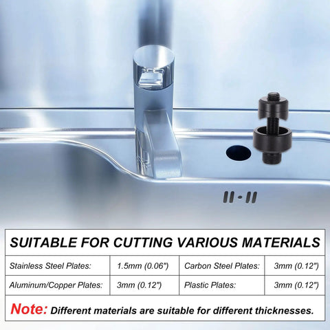 Heavy Hitter Metric Sheet Metal Hole Punch Set Bearing Steel Knockout Tool Bang Out Clean Circular Cuts In Thick Plate Fab Work That Truly Rocks The Shop Floor