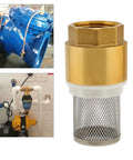 One Inch Brass Foot Valve For Well Pump With Filter Screen And Stainless Steel Check Valve DN25 Bottom Valve