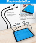 Helping Hands Soldering Station With Soldering Mat And Six Flexible Arms Third Hand Tool setup guide.