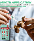 Using Instant Bonding Adhesive Gel And Liquid For Multi Surface Repairs And Grab And Go DIY Projects Multi Pack Cyanoacrylate Strong Clear Glue For Shoe Soles Ceramic Plastic Metal Wood Pottery Leather Aquarium Glass Rubber on a wooden toy car.