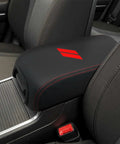 Dodge Charger Center Console Cover Leather Armrest With Red Stitching for 2011 to 2023 Charger, 2015 to 2022 Chrysler 300 installed view