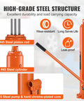 Heavy Duty Hydraulic Long Ram Jack 4 Ton Engine Hoist Cylinder With Single Piston Pump And Flat Base For Engine Lifts