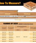 How to measure for 22 Inch Heavy Duty Soft Close Drawer Slides Side Mount Ball Bearing Two Pair Silver Cabinet Hardware.