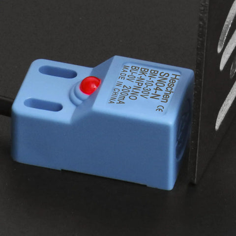 Square Inductive Proximity Sensor Switch Non Shield Type SN04-N Detection Distance 5mm 10-30V DC 200mA NPN Normally Open Blue Housing