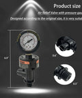 High Flow Manual Air Relief Valve With Pressure Gauge For FNS Clean And Clear Quad DE 2000 4000 Series Pool And Spa Filters
