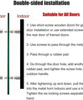 Installation guide for Double Sided Sliding Barn Door Handle For Wood And Glass Doors, 80cm 31.5in Push Pull Bar With Fittings.