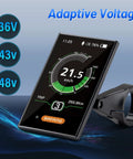 Ebike Display DPC18 For BBS01B BBS02B BBSHD UART Version Mid Drive Motor with adaptive voltage 36V 43V 48V screen