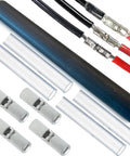 Get This Heavy Duty Underground Wire Splice Kit For Submersible Pumps Featuring Clear Dual Wall Heat Shrink And Black Outer Sleeve To Seal 16-14 Awg Four Conductor Cords Waterproof And Repair Electrical Connections With Ease. clear heat shrink sleeves and 16-14 AWG wire splice connectors