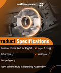 Front Wheel Bearing And Hub Assembly For Chevrolet Colorado 4WD 2015 2021 And GMC Canyon 4WD 2015 2021 Six Lug ABS On Hub